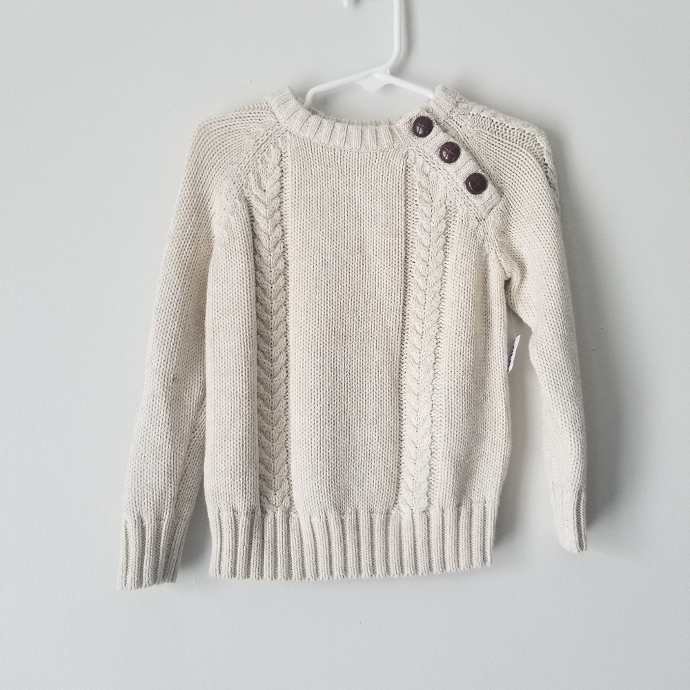 NWT Old Navy | Boys Cream Knit Sweater | 2T